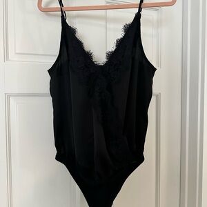 Abercrombie & Fitch Black Lace Bodysuit sz M